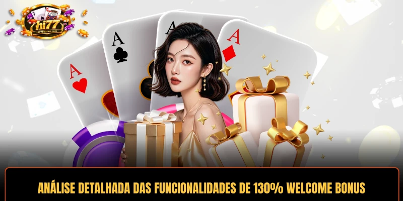 Análise detalhada das funcionalidades de 130% Welcome Bonus