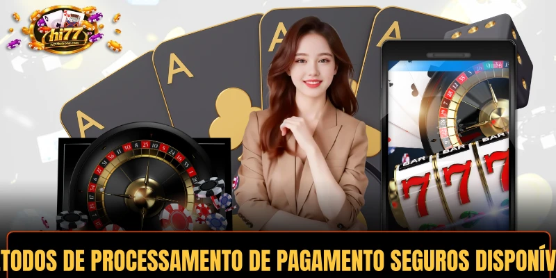 Métodos de processamento de pagamento seguros disponíveis