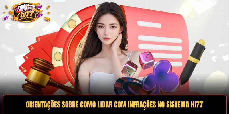 Orientações sobre como lidar com infrações no sistema HI77