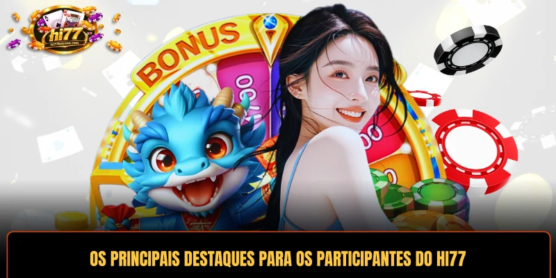 Os principais destaques para os participantes do HI77