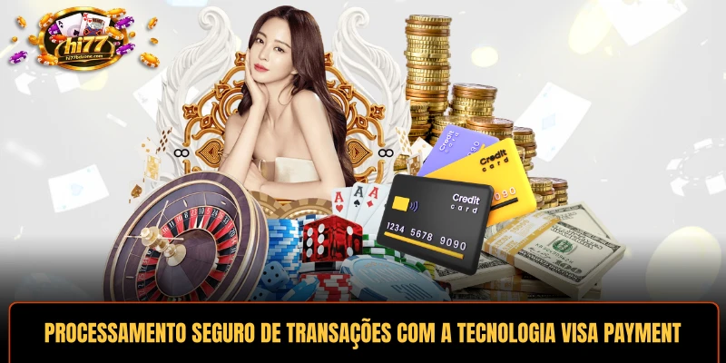 Processamento seguro de transações com a tecnologia VISA payment